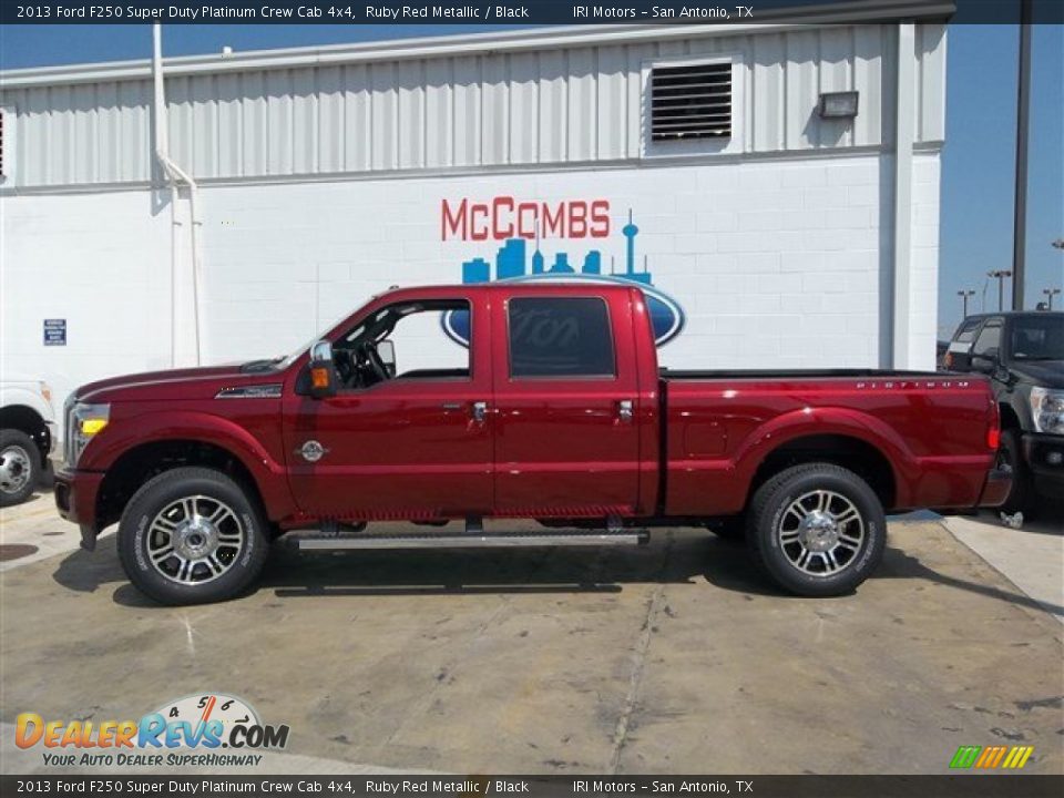 2013 Ford F250 Super Duty Platinum Crew Cab 4x4 Ruby Red Metallic / Black Photo #6