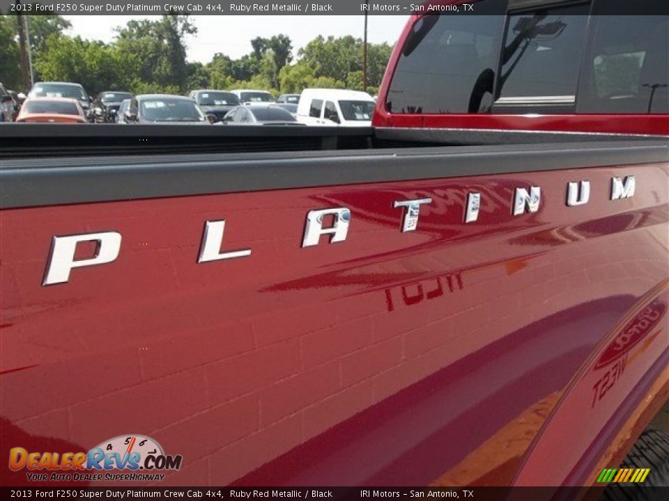 2013 Ford F250 Super Duty Platinum Crew Cab 4x4 Ruby Red Metallic / Black Photo #12