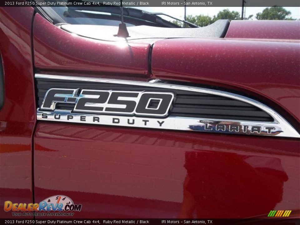 2013 Ford F250 Super Duty Platinum Crew Cab 4x4 Ruby Red Metallic / Black Photo #21