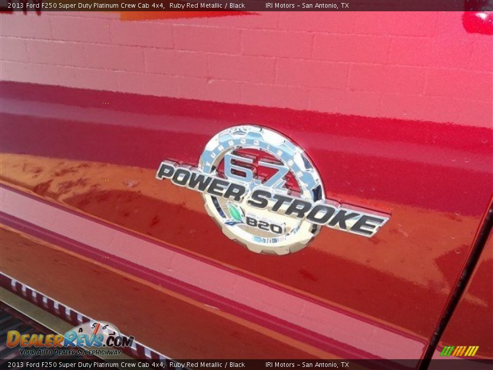 2013 Ford F250 Super Duty Platinum Crew Cab 4x4 Ruby Red Metallic / Black Photo #23