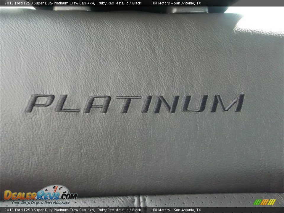 2013 Ford F250 Super Duty Platinum Crew Cab 4x4 Ruby Red Metallic / Black Photo #33