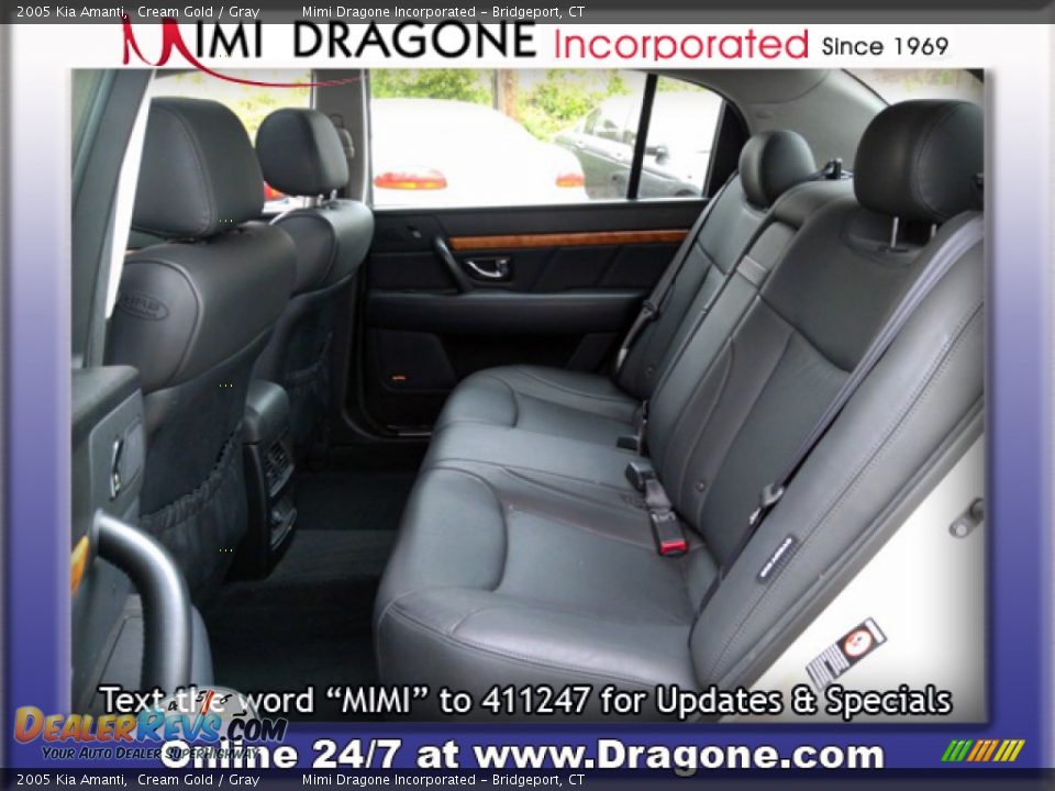 2005 Kia Amanti Cream Gold / Gray Photo #12