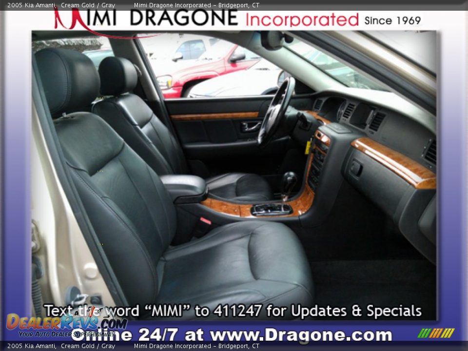 2005 Kia Amanti Cream Gold / Gray Photo #15