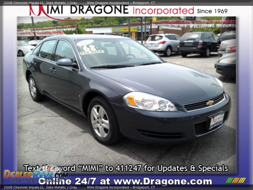 2008 Chevrolet Impala LS Slate Metallic / Gray Photo #3