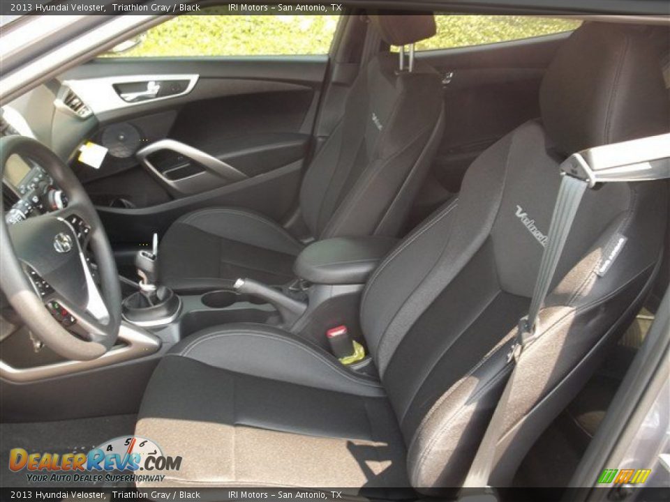 2013 Hyundai Veloster Triathlon Gray / Black Photo #6