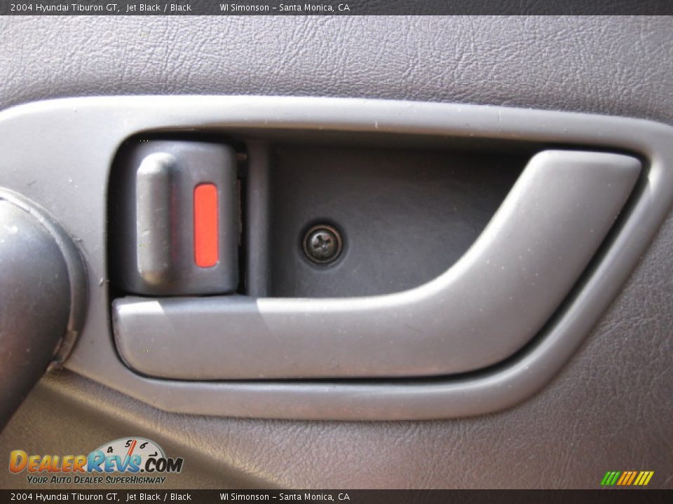 2004 Hyundai Tiburon GT Jet Black / Black Photo #7