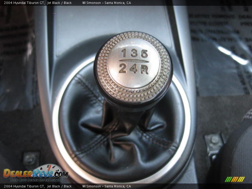 2004 Hyundai Tiburon GT Jet Black / Black Photo #11