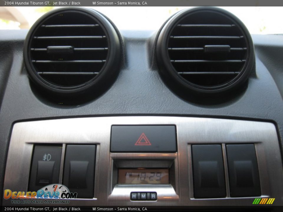 2004 Hyundai Tiburon GT Jet Black / Black Photo #14