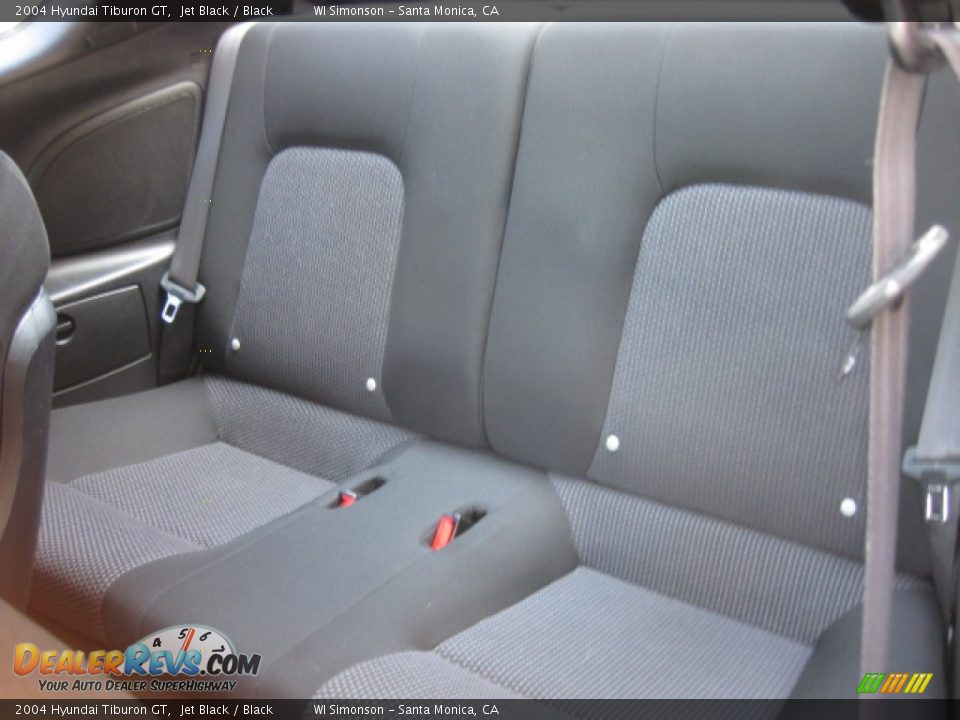 2004 Hyundai Tiburon GT Jet Black / Black Photo #17