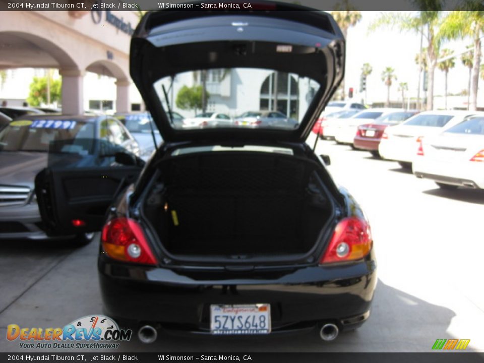 2004 Hyundai Tiburon GT Jet Black / Black Photo #20