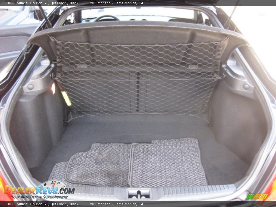 2004 Hyundai Tiburon GT Jet Black / Black Photo #21