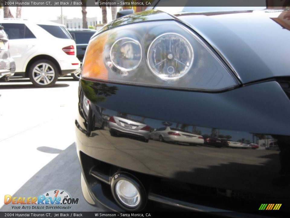 2004 Hyundai Tiburon GT Jet Black / Black Photo #23