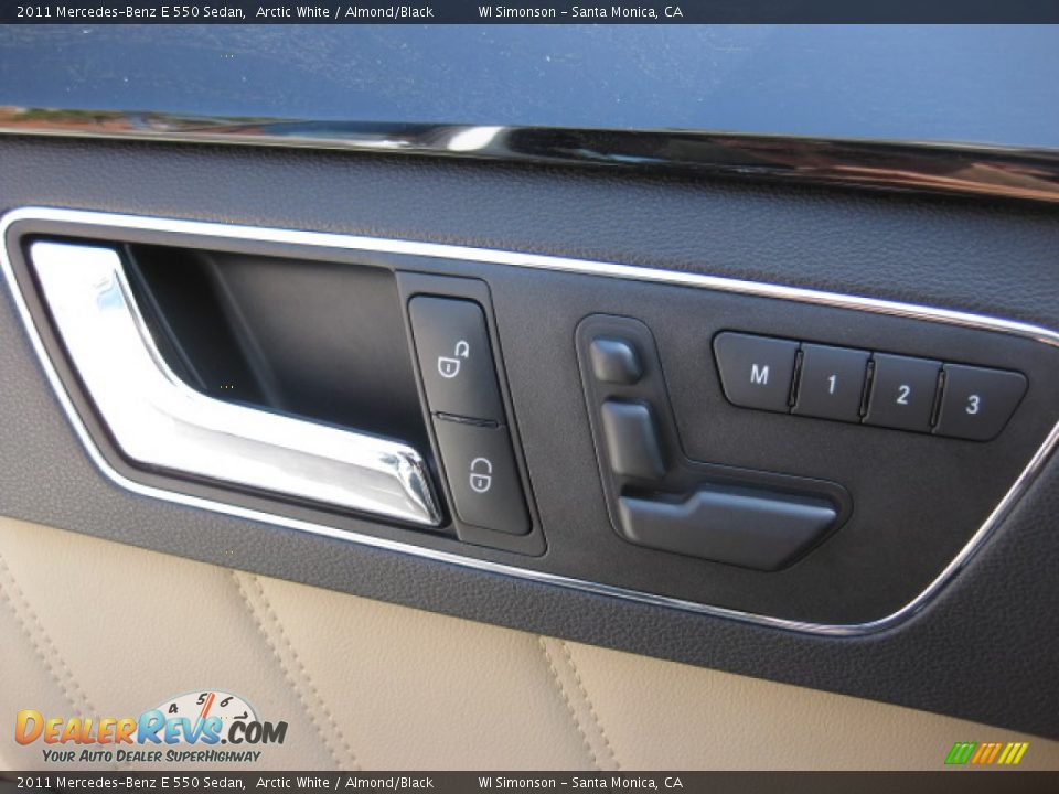 2011 Mercedes-Benz E 550 Sedan Arctic White / Almond/Black Photo #7