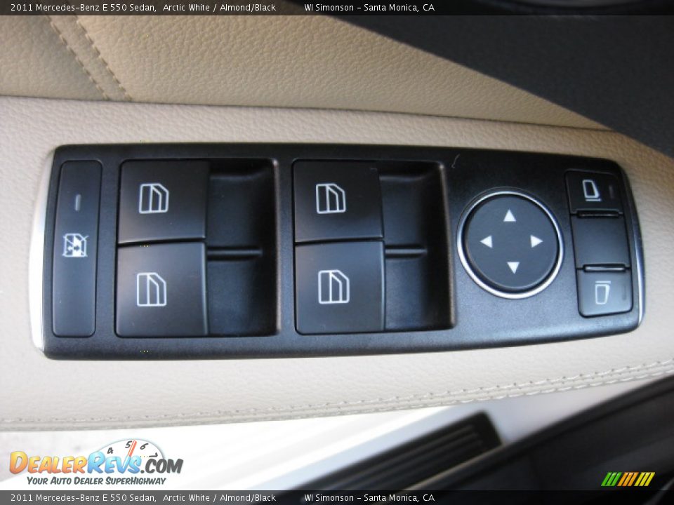 2011 Mercedes-Benz E 550 Sedan Arctic White / Almond/Black Photo #8
