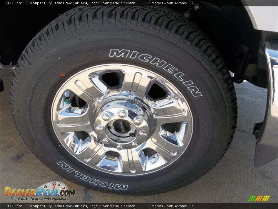 2013 Ford F250 Super Duty Lariat Crew Cab 4x4 Ingot Silver Metallic / Black Photo #15