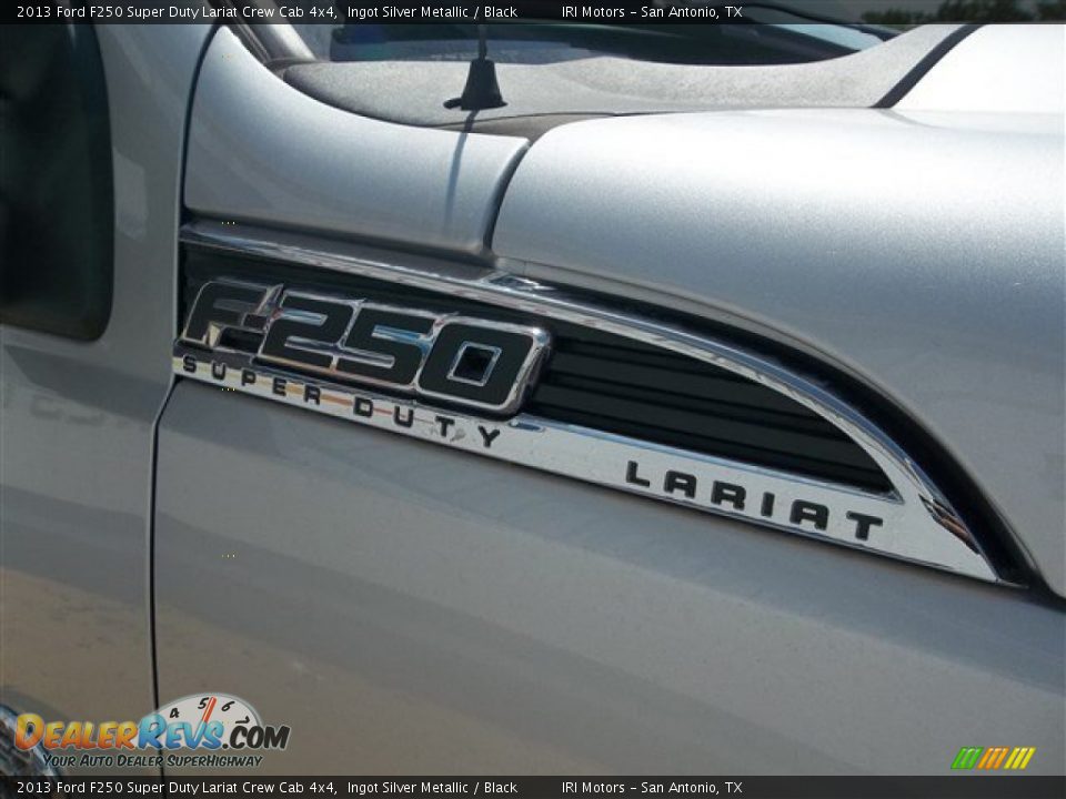 2013 Ford F250 Super Duty Lariat Crew Cab 4x4 Ingot Silver Metallic / Black Photo #17