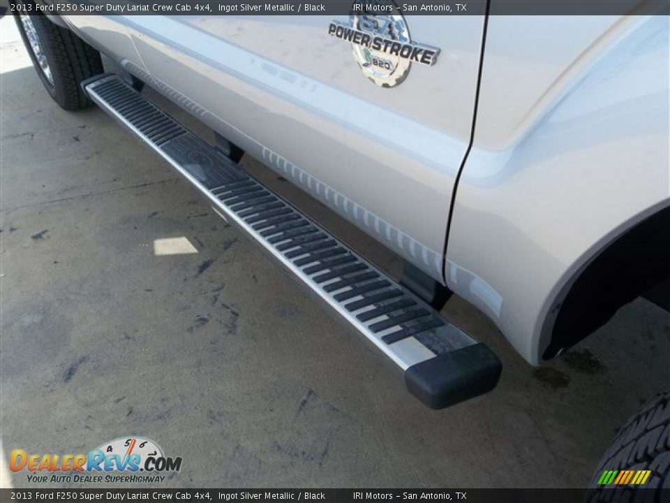 2013 Ford F250 Super Duty Lariat Crew Cab 4x4 Ingot Silver Metallic / Black Photo #21