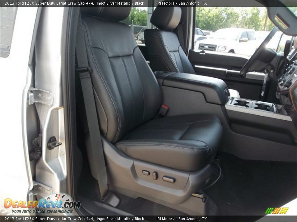 2013 Ford F250 Super Duty Lariat Crew Cab 4x4 Ingot Silver Metallic / Black Photo #26
