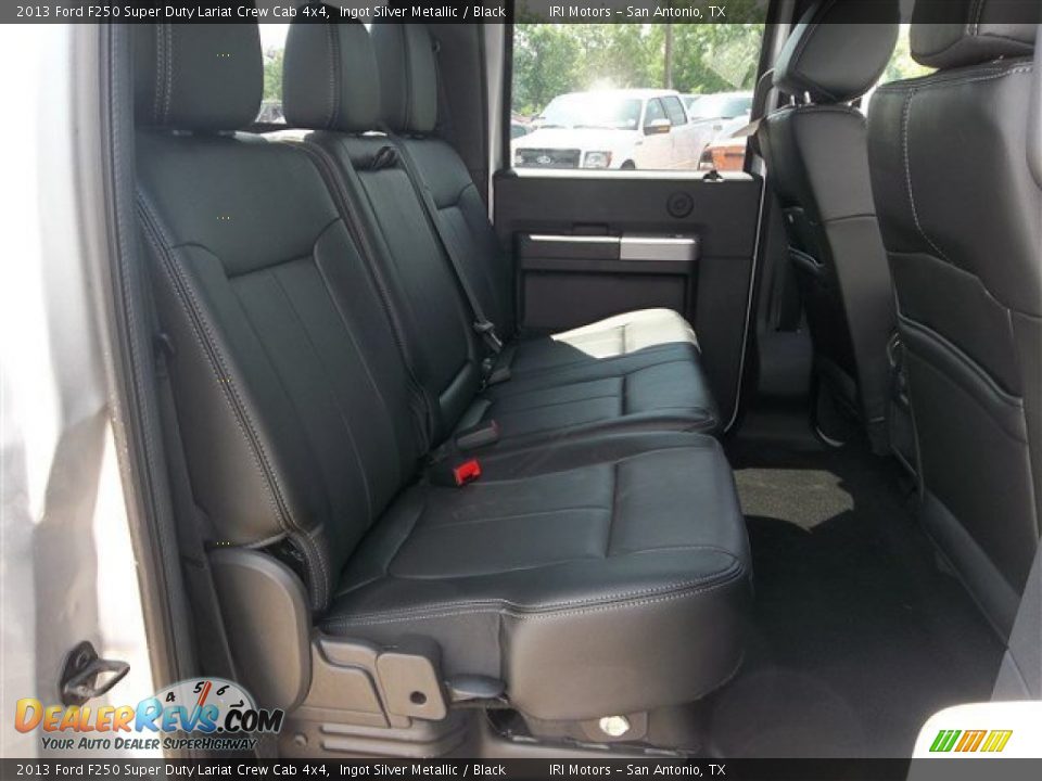 2013 Ford F250 Super Duty Lariat Crew Cab 4x4 Ingot Silver Metallic / Black Photo #29