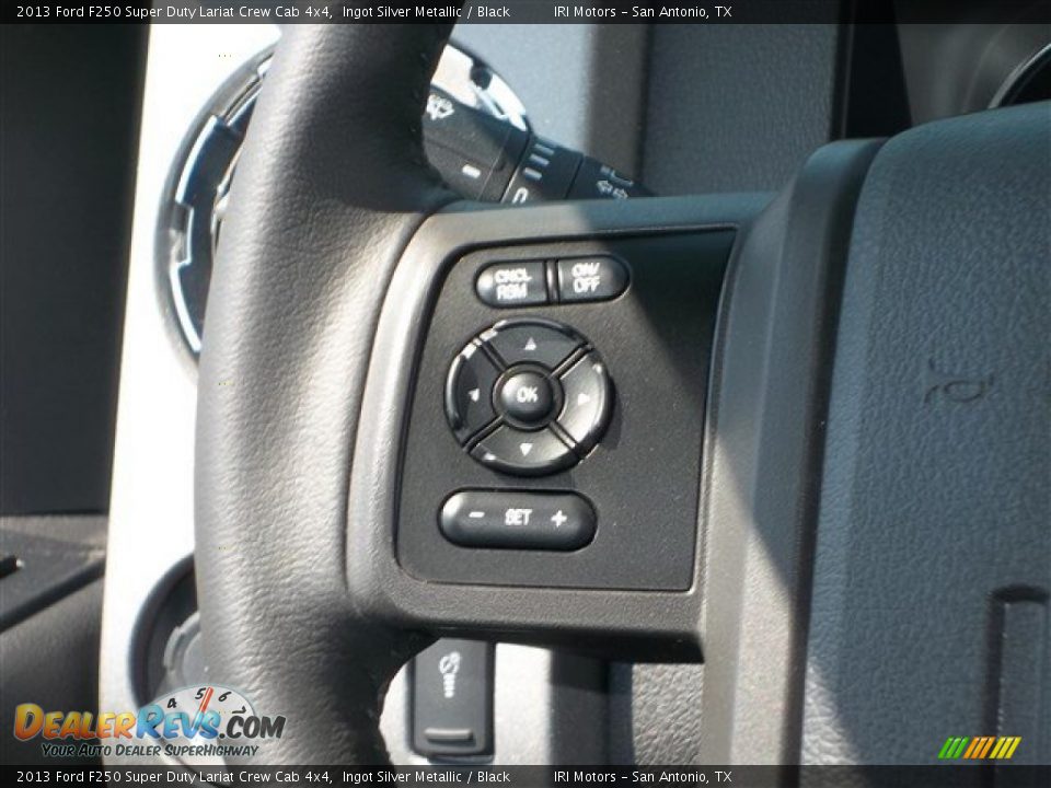 2013 Ford F250 Super Duty Lariat Crew Cab 4x4 Ingot Silver Metallic / Black Photo #36