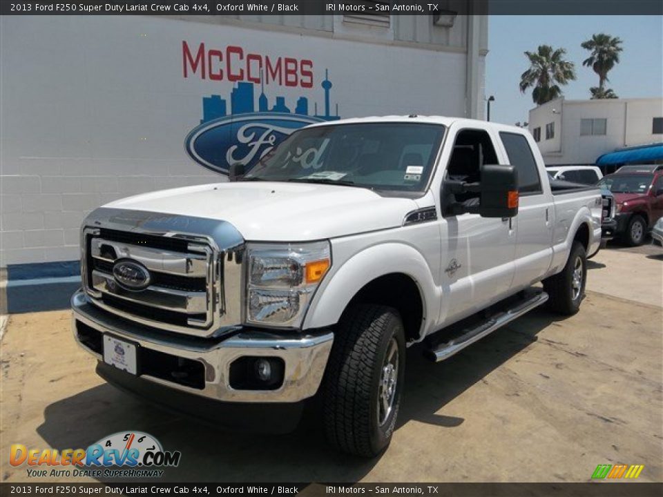 2013 Ford F250 Super Duty Lariat Crew Cab 4x4 Oxford White / Black Photo #3