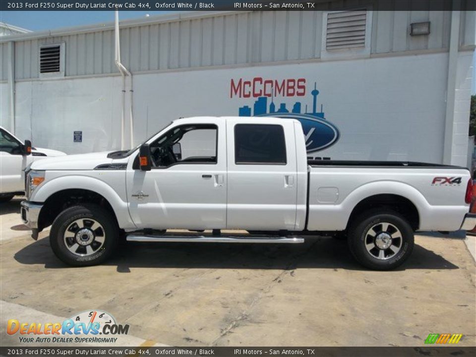 2013 Ford F250 Super Duty Lariat Crew Cab 4x4 Oxford White / Black Photo #6