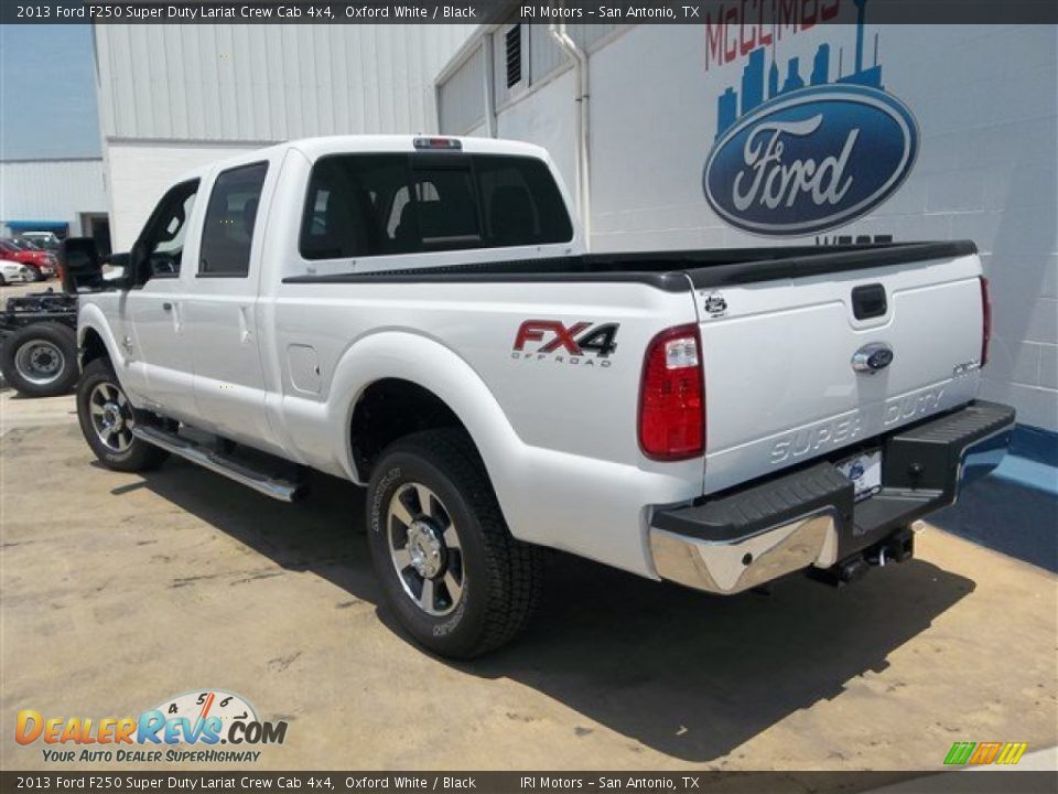 2013 Ford F250 Super Duty Lariat Crew Cab 4x4 Oxford White / Black Photo #7