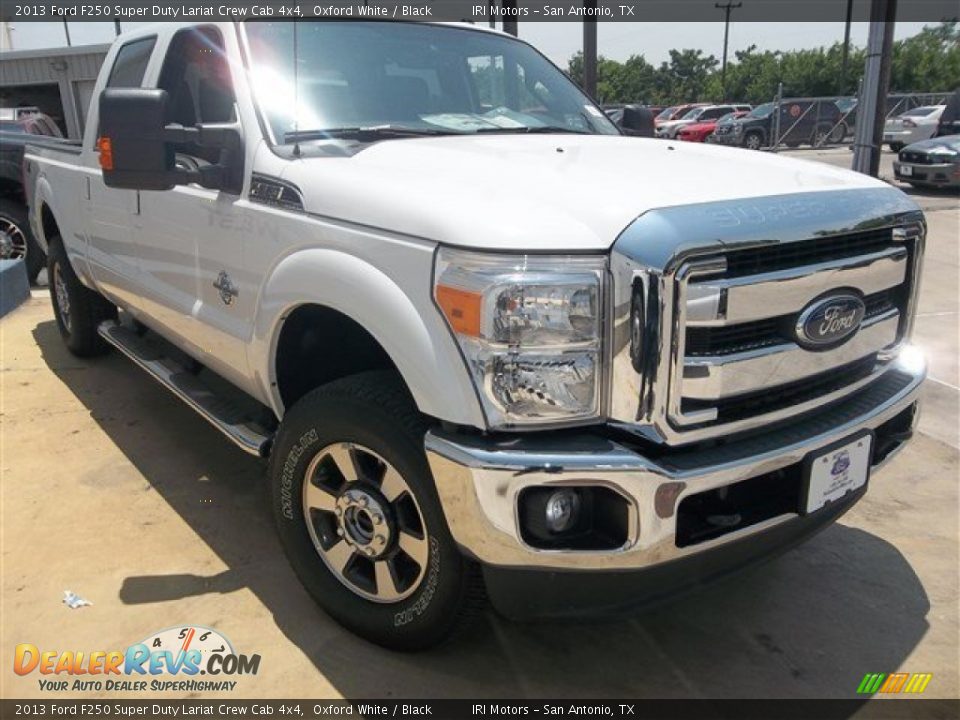 2013 Ford F250 Super Duty Lariat Crew Cab 4x4 Oxford White / Black Photo #14
