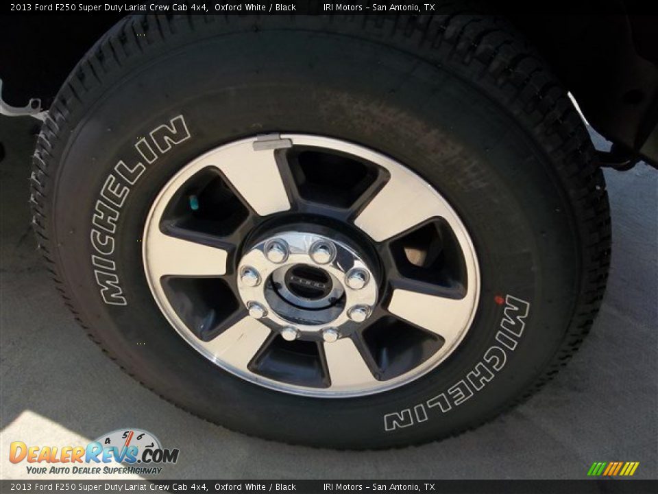 2013 Ford F250 Super Duty Lariat Crew Cab 4x4 Oxford White / Black Photo #16