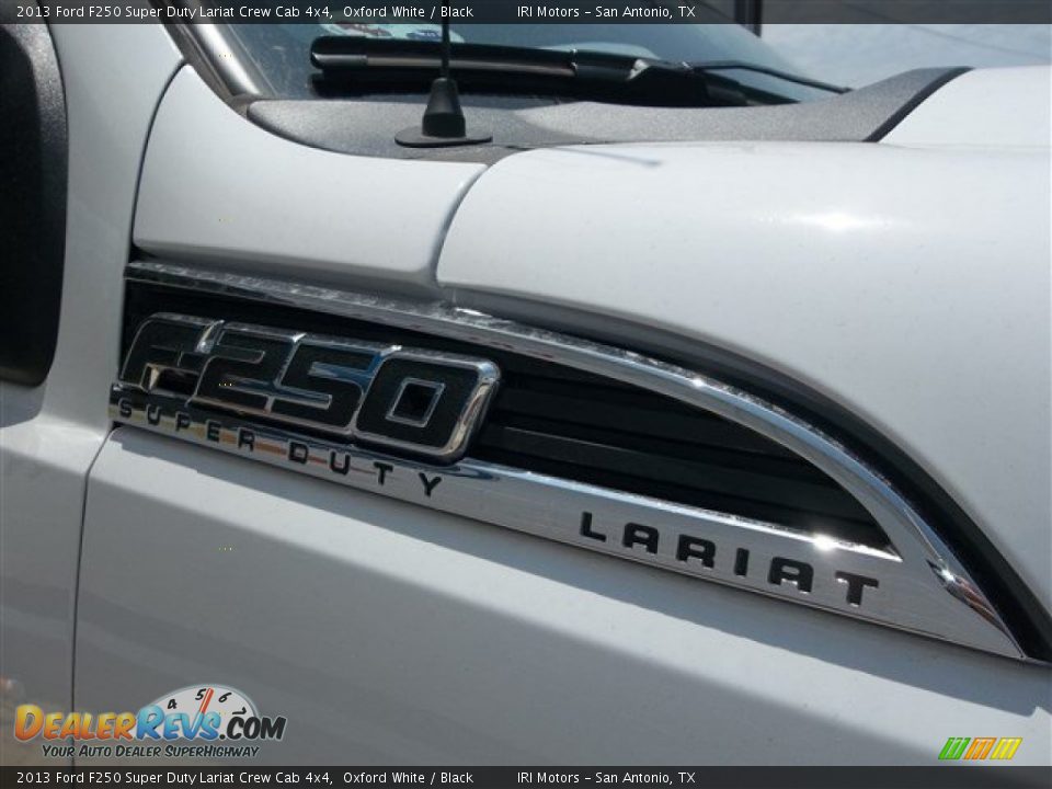2013 Ford F250 Super Duty Lariat Crew Cab 4x4 Oxford White / Black Photo #17
