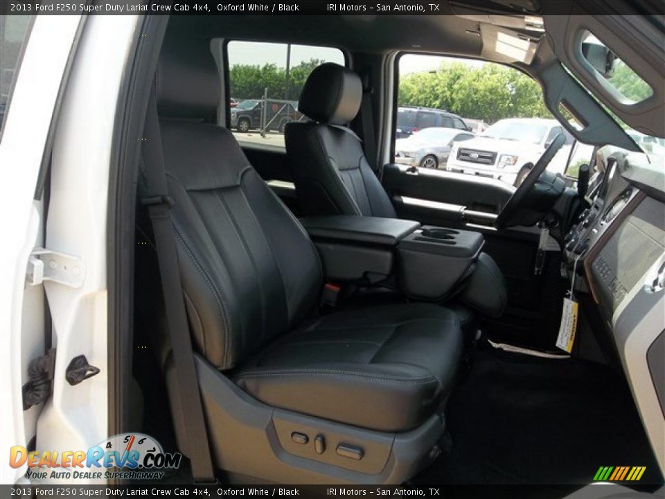 2013 Ford F250 Super Duty Lariat Crew Cab 4x4 Oxford White / Black Photo #27