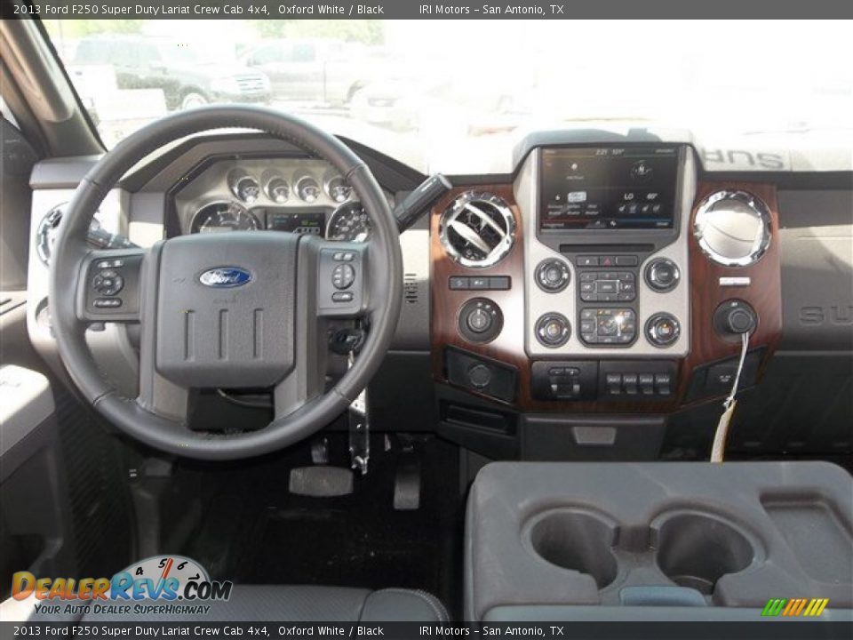 2013 Ford F250 Super Duty Lariat Crew Cab 4x4 Oxford White / Black Photo #34