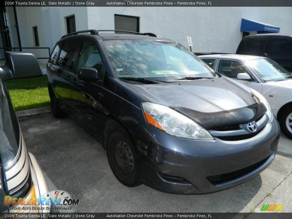 2006 Toyota Sienna LE Slate Metallic / Stone Gray Photo #2