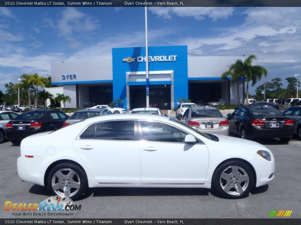 2010 Chevrolet Malibu LT Sedan Summit White / Titanium Photo #3