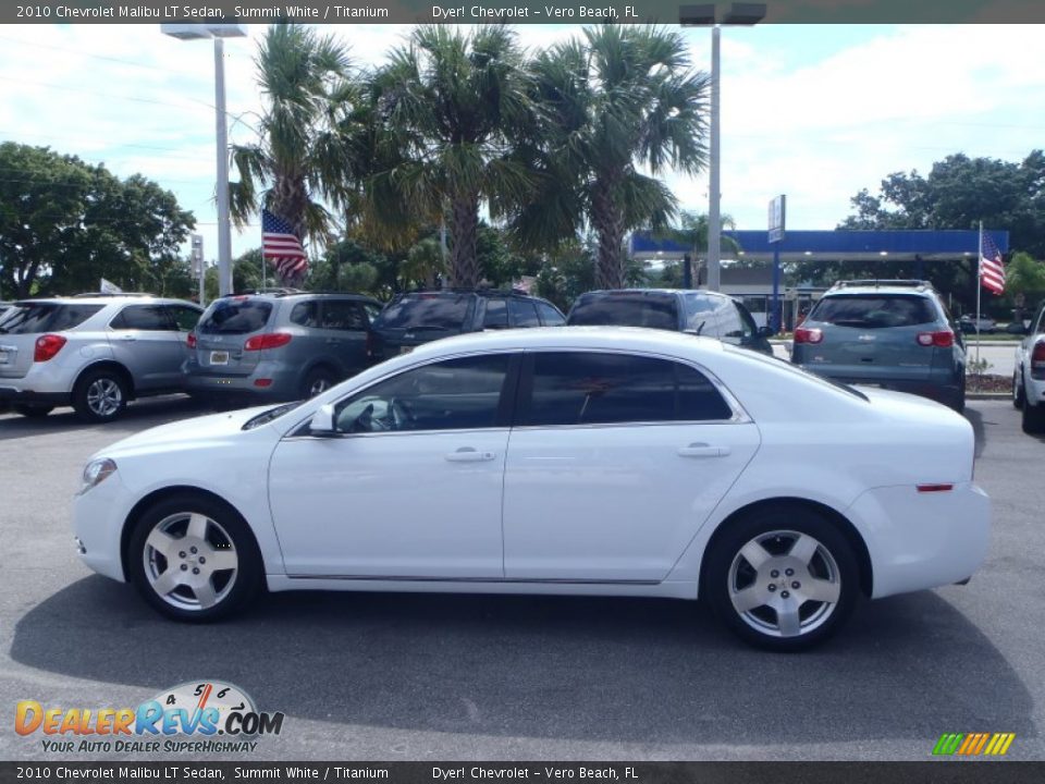 2010 Chevrolet Malibu LT Sedan Summit White / Titanium Photo #7