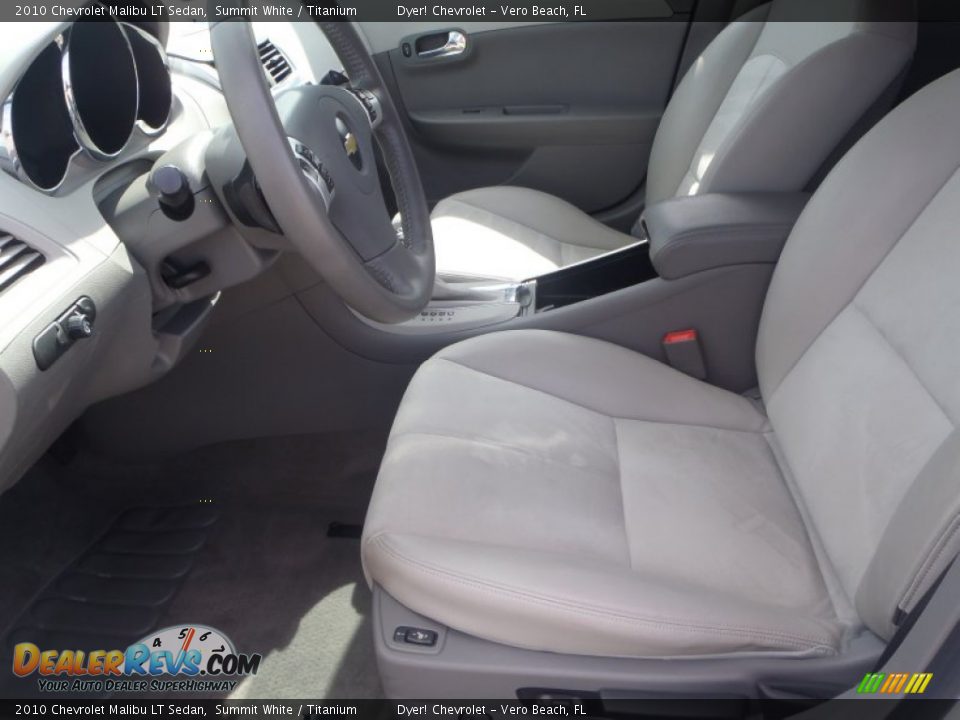 2010 Chevrolet Malibu LT Sedan Summit White / Titanium Photo #14