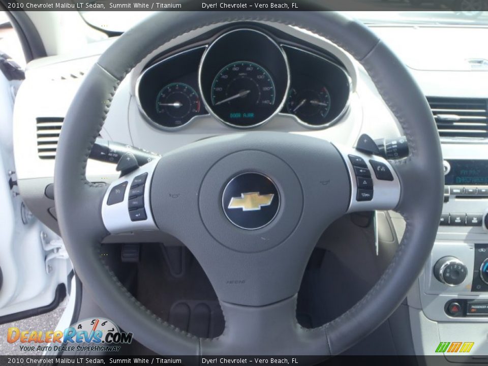 2010 Chevrolet Malibu LT Sedan Summit White / Titanium Photo #16