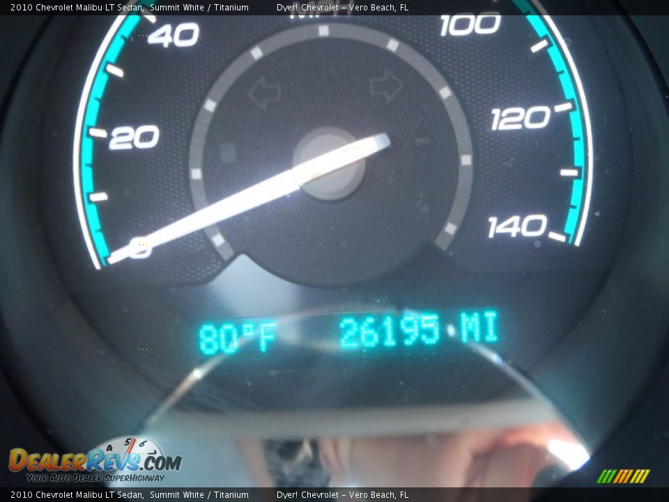 2010 Chevrolet Malibu LT Sedan Summit White / Titanium Photo #17