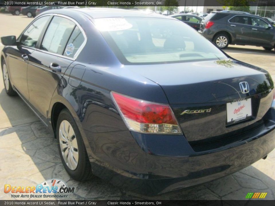 2010 Honda Accord LX Sedan Royal Blue Pearl / Gray Photo #7