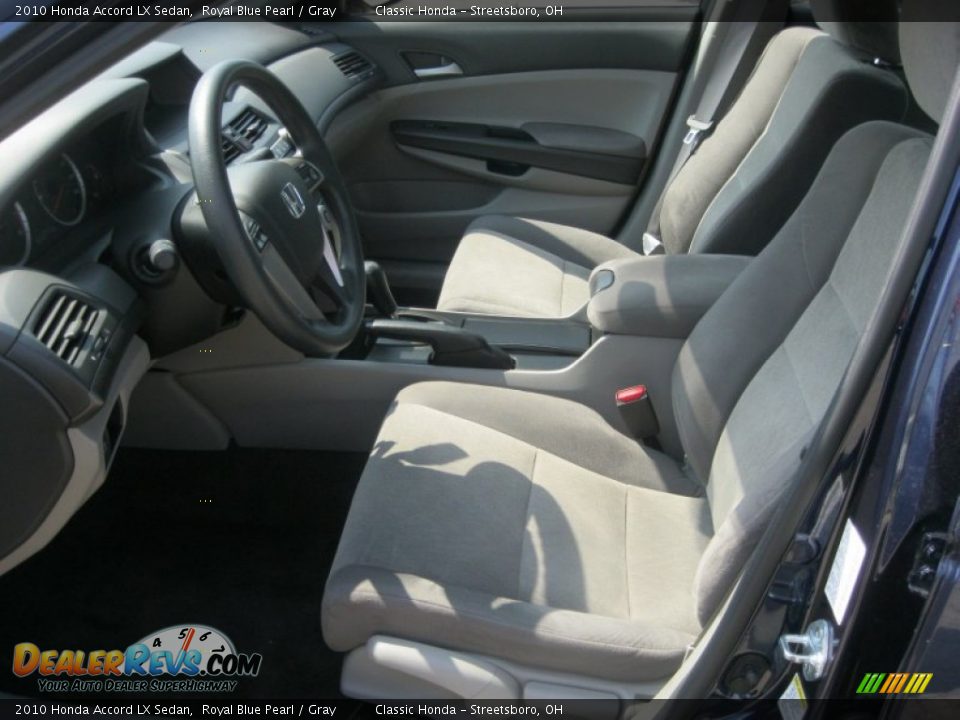 2010 Honda Accord LX Sedan Royal Blue Pearl / Gray Photo #14