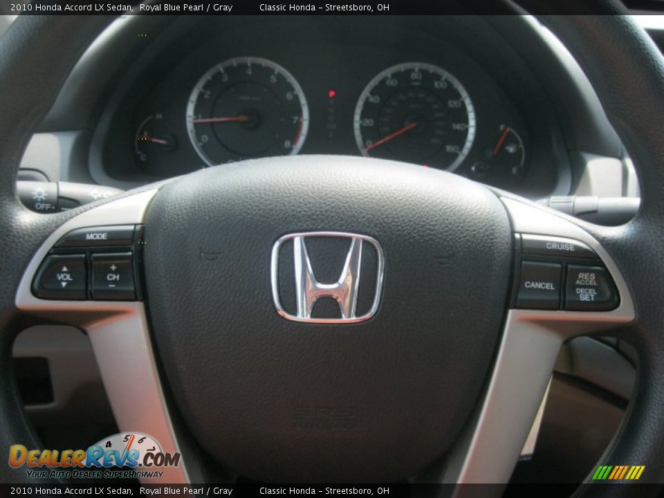 2010 Honda Accord LX Sedan Royal Blue Pearl / Gray Photo #17