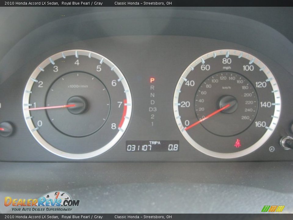 2010 Honda Accord LX Sedan Royal Blue Pearl / Gray Photo #20