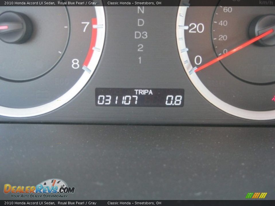 2010 Honda Accord LX Sedan Royal Blue Pearl / Gray Photo #21