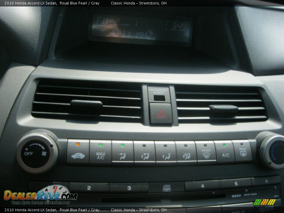 2010 Honda Accord LX Sedan Royal Blue Pearl / Gray Photo #23