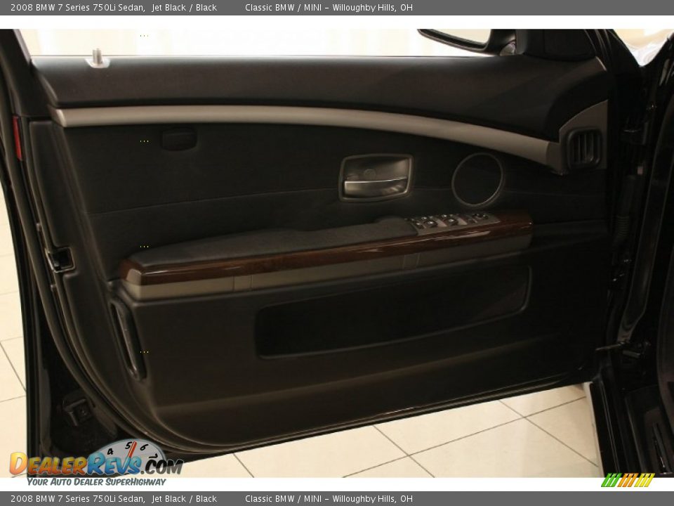 2008 BMW 7 Series 750Li Sedan Jet Black / Black Photo #4