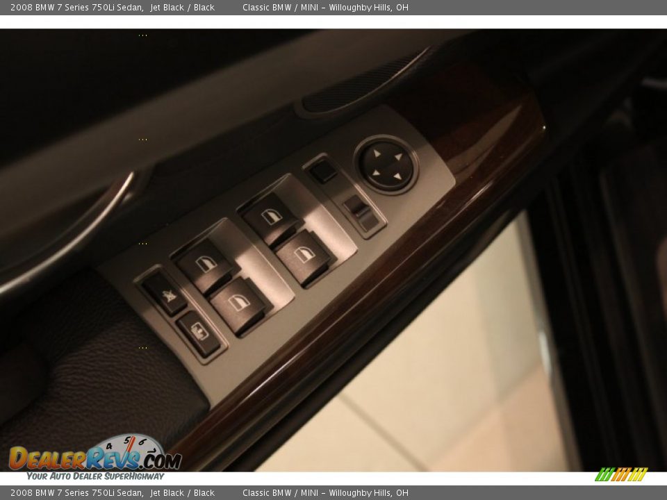 2008 BMW 7 Series 750Li Sedan Jet Black / Black Photo #5