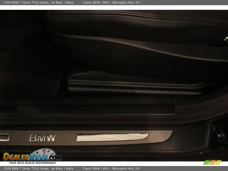 2008 BMW 7 Series 750Li Sedan Jet Black / Black Photo #7