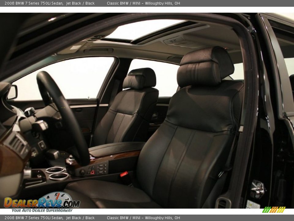 2008 BMW 7 Series 750Li Sedan Jet Black / Black Photo #8