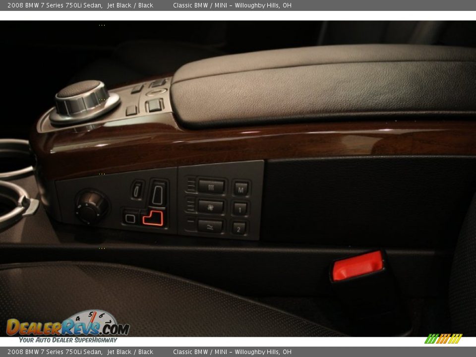 2008 BMW 7 Series 750Li Sedan Jet Black / Black Photo #11