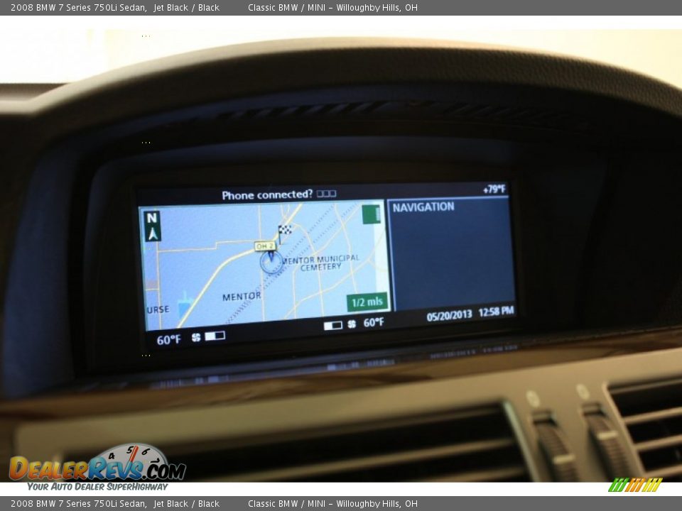 2008 BMW 7 Series 750Li Sedan Jet Black / Black Photo #15